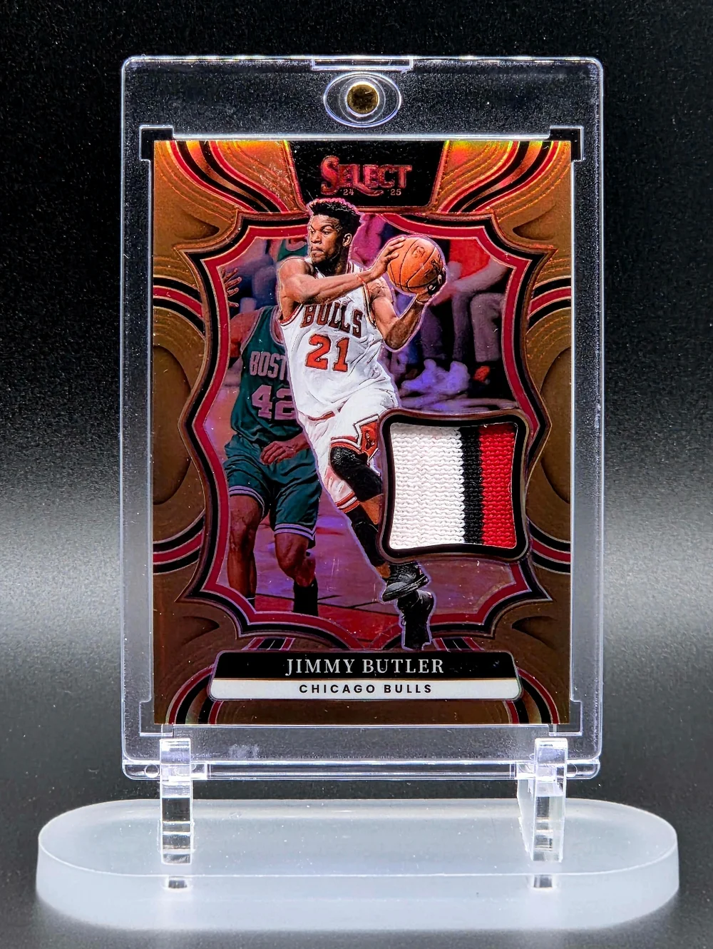 Jimmy Butler Select Patch 11/49 — Game‑Worn! 3 color patch